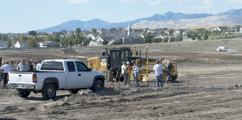 Steve Griffin  |  The Salt Lake Tribune


Salt Lake County Parks and Recreation begins construction for Phase II of Lodestone Regional Park in Kearns, Monday, September 8, 2014.  Located in Kearns Township and West Valley City, Lodestone Regional Park is one of three regional parks funded by the $47 million Park Bond, authorized by voters in 2012.