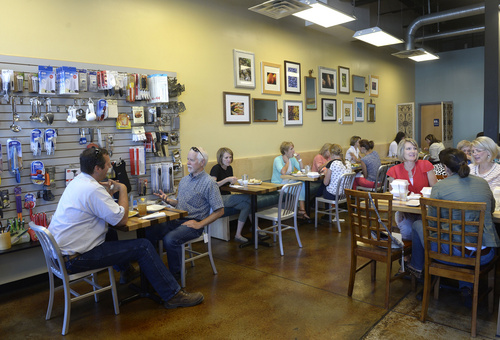 Rick Egan  |  The Salt Lake Tribune

Plates and Palates in Bountiful serves upscale green and pasta salads as well as soups and grilled panini sandwiches.