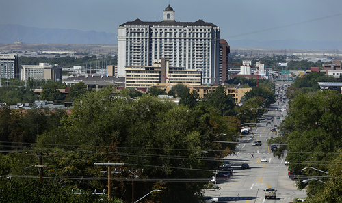 Scott Sommerdorf   |  The Salt Lake Tribune
The Grand America Hotel in downtown Salt Lake City, Wednesday, September 10, 2014.