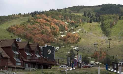 Steve Griffin  |  The Salt Lake Tribune
Leaves are starting to change colors at the Park City Mountain Resort  in Park City, Friday, September 5, 2014. Vail Resorts has purchased Park City Mountain Resort for $182.5 million in cash, creating the country's largest ski resort covering more than 7,000 acres.
