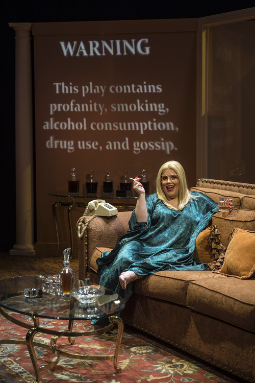 Chris Detrick  |  The Salt Lake Tribune
Salt Lake Acting Company's Camille G. Van Wagoner acts out a scene as Sue Mengers in "I'll Eat You Last: A Chat with Sue Mengers" on Tuesday, Sept. 9, 2014.