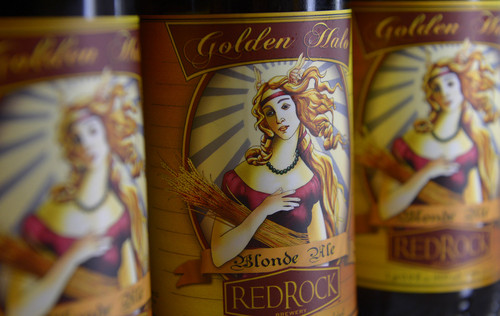 Leah Hogsten  |  The Salt Lake Tribune
Golden Halo Blonde Ale, available cold at the new Red Rock Brewery Beer Store in Salt Lake City.
