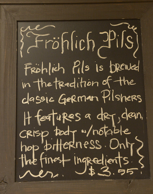 Leah Hogsten  |  The Salt Lake Tribune
Red Rock Brewery's Frohlich Pils.