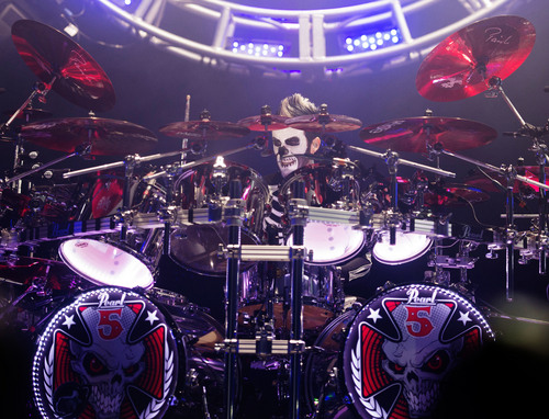 Steve Griffin  |  The Salt Lake Tribune


Drummer Jeremy Spencer plays during the Five Finger Death Punch concert at the Maverik Center in West Valley City on Tuesday, Sept. 16, 2014. Nothing More, Hellyeah and Volbeat were openers.
