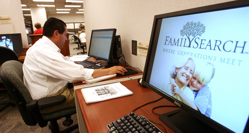 Leah Hogsten  |  Tribune file photo

Arturo Cuellar lives in Plano, Texas, researches family history at the LDS Family History Library on June 4, 2010.