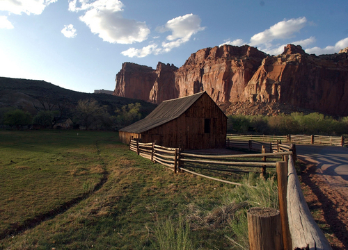 Wayne County's main tourist attraction is Capitol Reef National Park. This barn inside the park, near the campground harkens back to the area's agricultural past.
Tribune file photo