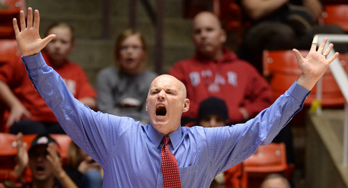 Steve Griffin  |  The Salt Lake Tribune


University of Utah coach Anthony Levrets screams during second half action in the Utah versus Colorado women's basketball game at the Huntsman Center in Salt Lake City, Utah Wednesday, January 29, 2014. The Utes will be looking to improve off of last year's 12-19 record.