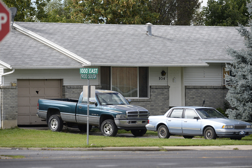Scott Sommerdorf   |  The Salt Lake Tribune
The Springville home where five people were found dead Saturday night in Springville, Sunday, September 28, 2014.