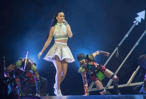 Rick Egan  |  The Salt Lake Tribune

Katy Perry performs her Prismatic WorldTour, at EnergySolutions Arena, Monday, September 29, 2014