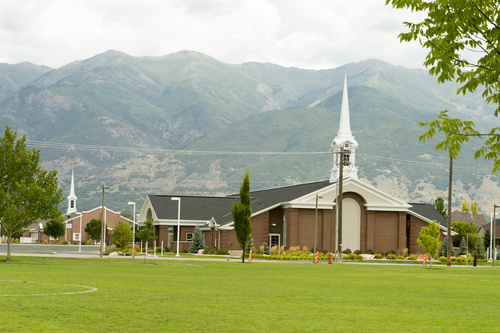 Rick Egan  |  The Salt Lake Tribune

Two LDS chapels built adjacent to each other on Angel Street, in Kaysville. Thursday, August 21, 2014.