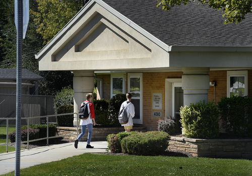 Scott Sommerdorf   |  The Salt Lake Tribune
Students, like these walking from the LDS seminary building near Olympus High, will have to meet stricter requirements to graduate from Mormon seminary.