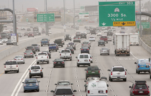 Steve Griffin  |  Tribune file photo
Rush hour traffic builds on I-15 near the I-80 interchange in Salt Lake City in June 2013. Salt Lake Chamber and its Utah Transportation Coalition will release a study on the impact of investing in UtahÌs transportation system.