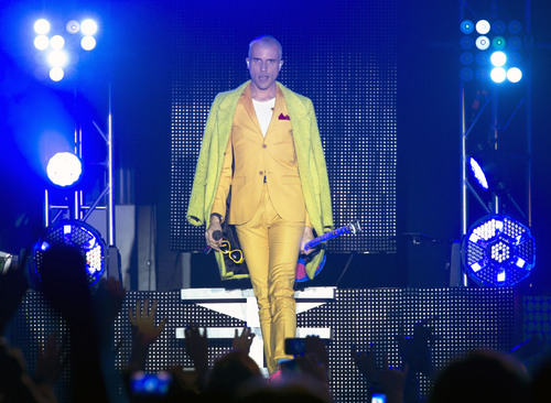 Steve Griffin  |  The Salt Lake Tribune


Neon Trees frontman Tyler Glenn takes the stage during the bands first North American tour as headliners, supporting the band's new album, "Pop Psychology." The concert was held at The Complex in Salt Lake City, Utah Monday, June 16, 2014.