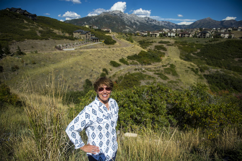 Chris Detrick  |  The Salt Lake Tribune
Christine McClory poses for a portrait in Traverse Ridge Wednesday September 17, 2014.