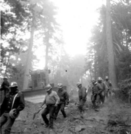 Courtesy  |  BIA Uintah & Ouray Forestry
Northern Ute Indian Fire Fighters - from 1963-1974.