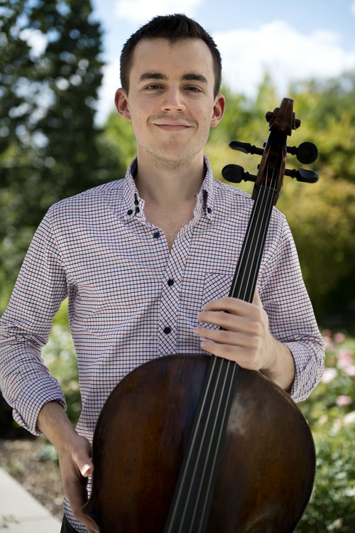 Lennie Mahler  |  The Salt Lake Tribune
Principal cellist Rainer Eudeikis poses at Memory Grove Park on Friday, Sept, 26, 2014.