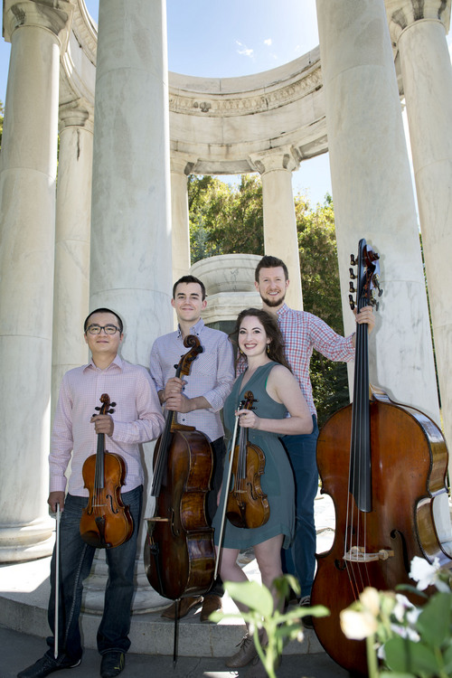 Lennie Mahler  |  The Salt Lake Tribune
This season's new musicians in the Utah Symphony pose at Memory Grove Park on Friday, Sept, 26, 2014.
