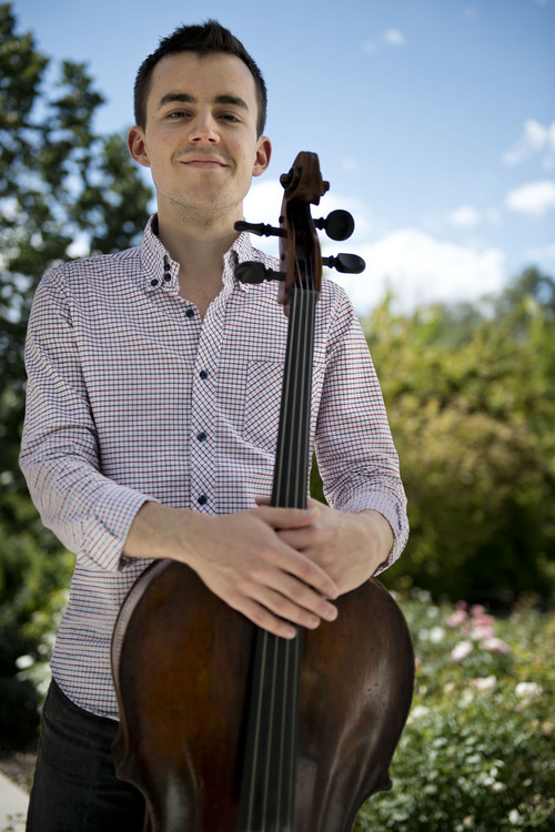 Lennie Mahler  |  The Salt Lake Tribune
Principal cellist Rainer Eudeikis poses at Memory Grove Park on Friday, Sept, 26, 2014.