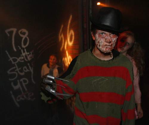 Tribune file photo 
Lagoon's Frightmares' "The Labyrinth" haunted house in 2014.
