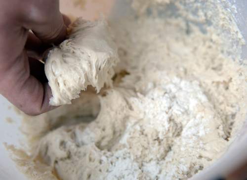 Al Hartmann  |  The Salt Lake Tribune
Utah bread maker Ryan Moore uses a 30-year-old sourdough starter for his breads.
