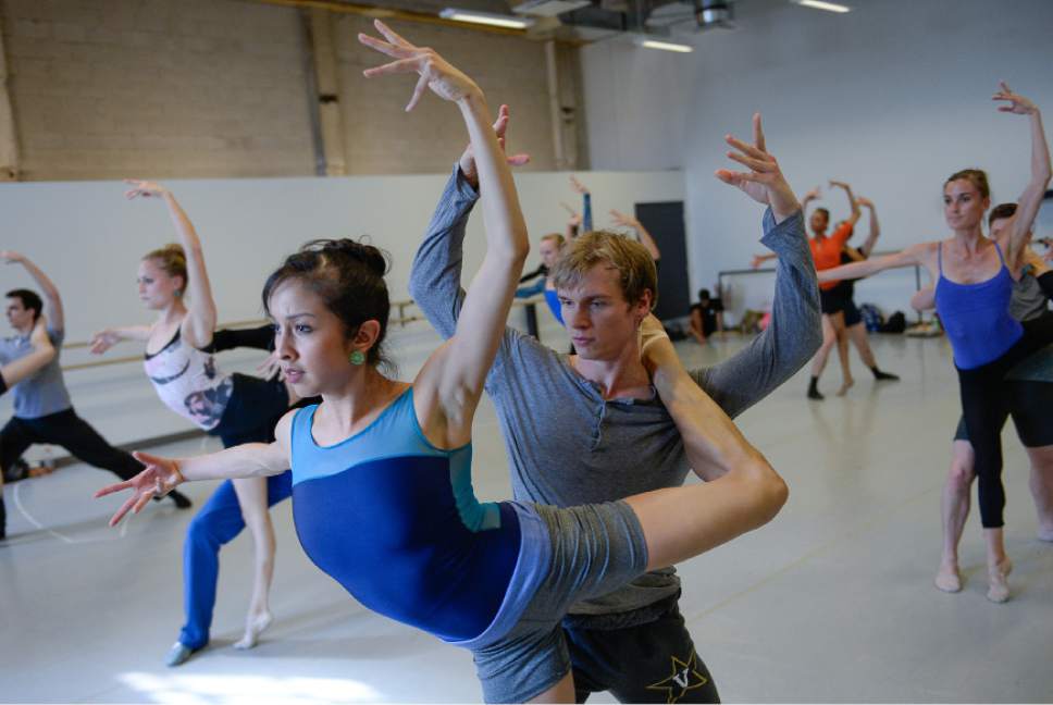 Franciso Kjolseth  |  The Salt Lake Tribune
Ballet West dancers Jenna Rae Herrera and Alexander MacFarlan rehearse under the watchful eye of resident choreographer Nicolo Fonte as they pay tribute to Igor Stravinsky's epic creation, The Rite of Spring. This new take on the iconic score promises to be powerful, dazzling and thought-provoking.