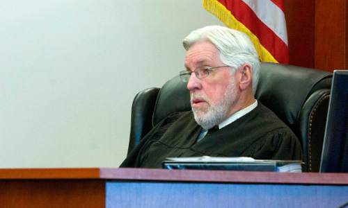 (POOL PHOTO) Paul Fraughton  |  The Salt Lake Tribune
Judge Robert Hilder presides over a criminal court case on June 6, 2011, at the Matheson Courthouse in Salt Lake City.
