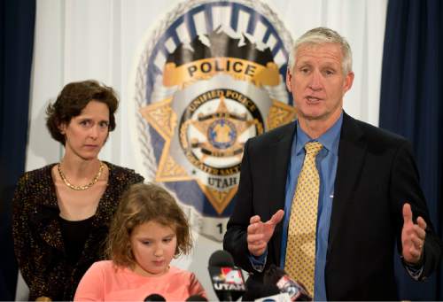 Lennie Mahler  |  The Salt Lake Tribune
Salt Lake County Sheriff Jim Winder speaks to the media about the new Autism Safety Roster, which would inform officers responding to a situation involving a person with autism.