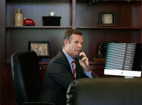 Scott Sommerdorf   |  The Salt Lake Tribune

Utah Attorney General John Swallow in his office on the day it was announced the U.S. Department of Justice will not prosecute him, Thursday, September 12, 2013.