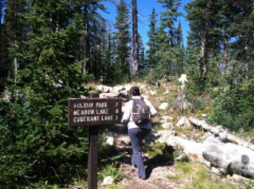 Nate Carlisle  |  The Salt Lake Tribune

A hiker starts up the Cuberant Lake Trail on Sept. 1, 2014.