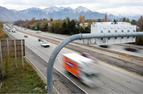 Steve Griffin  |  The Salt Lake Tribune

Traffic on I-80 near 1700 east  in Salt Lake City, Friday, November 14, 2014.