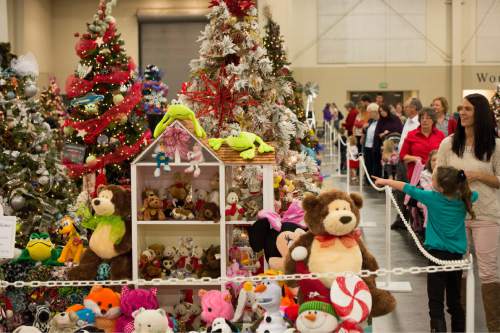 Rick Egan  |  The Salt Lake Tribune

The Festival of Trees at the South Towne Expo Center, Thursday, December 4, 2014. The Festival continues from 10 am to 10 pm until December 6.