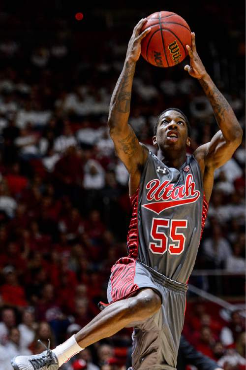 Trent Nelson  |  The Salt Lake Tribune
Utah Utes guard Delon Wright (55) shoots the ball as the University of Utah Utes host the Wichita State Shockers, college basketball at the Huntsman Center in Salt Lake City, Wednesday December 3, 2014.