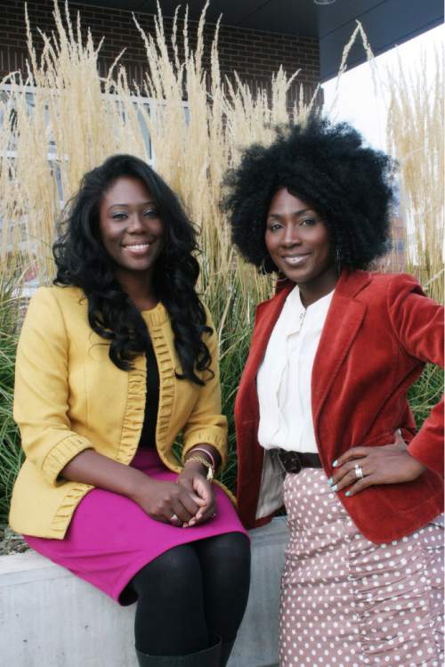 | Courtesy Mama Rine Clark
Tamu Thomas-Smith, right, who with Zandra Vranes, left, wrote "Diary of Two Mad Black Mormons," says Latter-day Saints need to learn more about their faith's racial history.