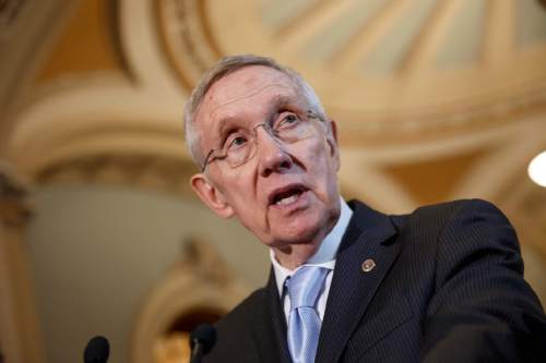 AP file photo
Senate Majority Leader Harry Reid, D-Nev., joined the opposition to the trade authority bill, saying it could be a jobs killer.