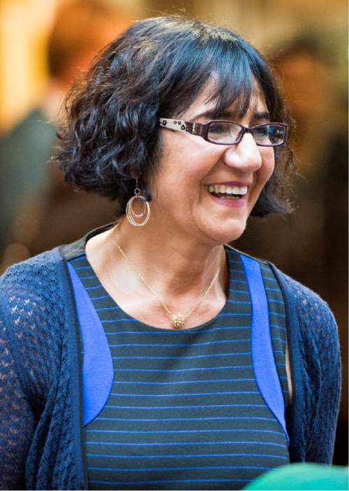 Rick Egan  |  The Salt Lake Tribune
Women of the World, founder Samira Harnish visits with participants during the 4th Annual Celebration of Women of the World on Saturday.