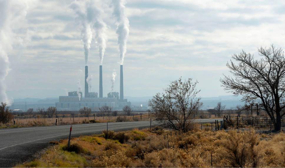 Al Hartmann  |  The Salt Lake Tribune
Hunter Power Plant as seen in December 8 2014.   The Wilberg Mine supplied much of the coal for the plant until the Dec. 19, 1984 disaster where 27 miners died.