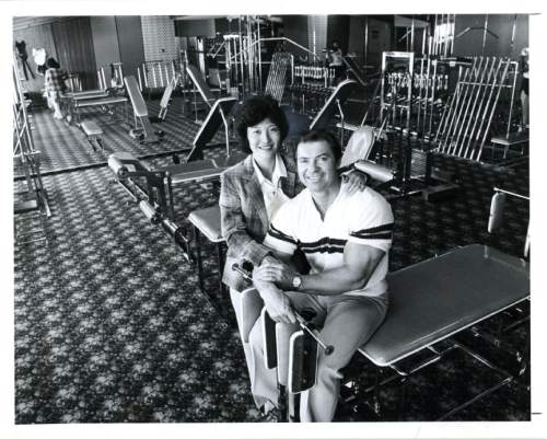 Lynn Johnson  |  Tribune File Photo
Larry Scott and his wife, Rachel. Larry was the first Mr. Olmpian. April 13, 1980.