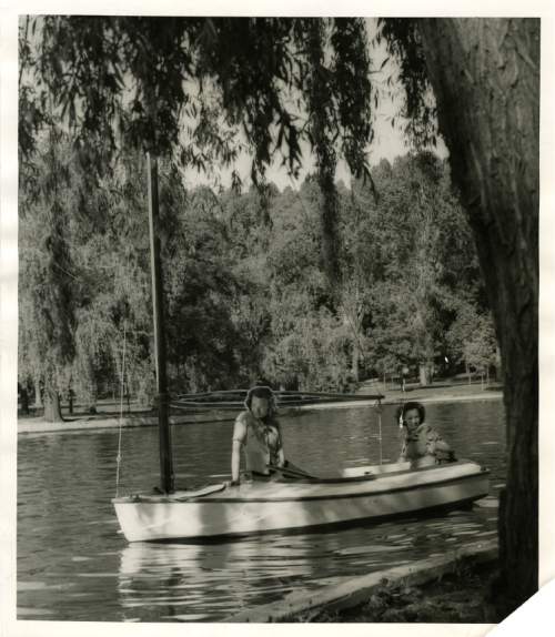 Tribune file photo

The caption on the back of this 1940 photo says, "Virginia Cooper, left, and Nicholaus Kramer take a practice boat ride on the lake at Liberty park as they lay plans for the Senior Girl Scout boat frolic to be held May 29 in honor of Miss rosabelle Birch of the national organization of Girl Scouts."