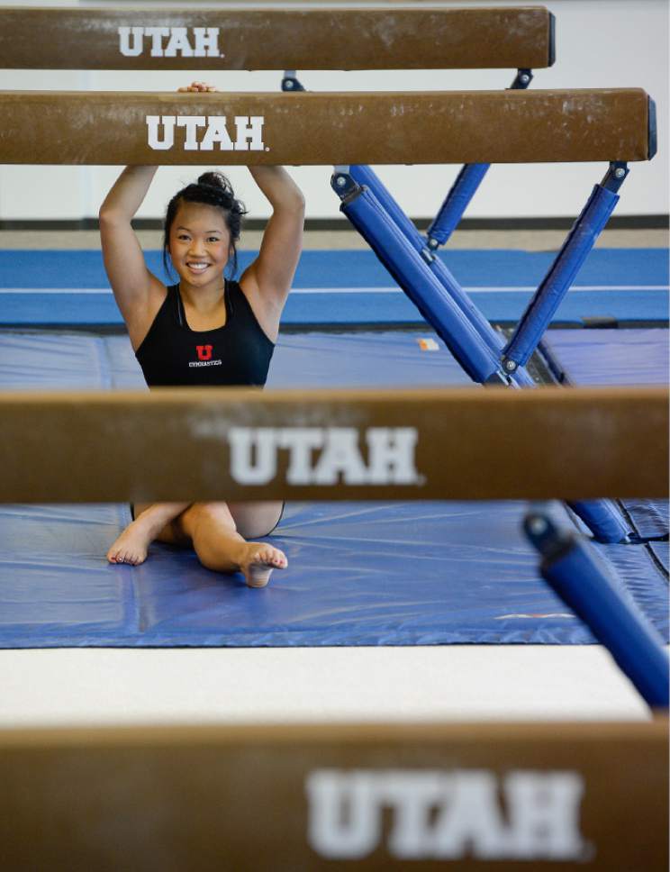 Francisco Kjolseth  |  The Salt Lake Tribune
The balance beam is Utah freshman Kari Lee's best event.
