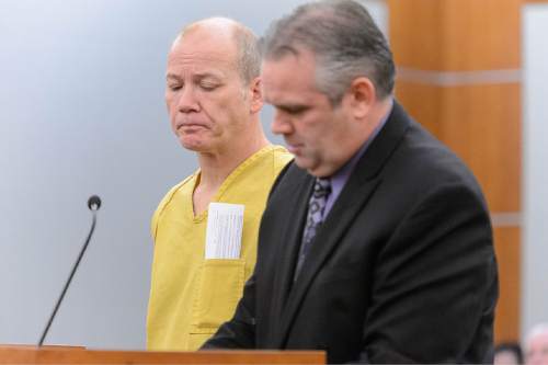 Trent Nelson  |  The Salt Lake Tribune
Troy Mitchell Morley makes his first appearance before Judge Bruce Lubeck, Tuesday November 18, 2014. Morley was arrested November 7, 2014, after he allegedly kidnapped a 5-year-old girl from her Sandy home.