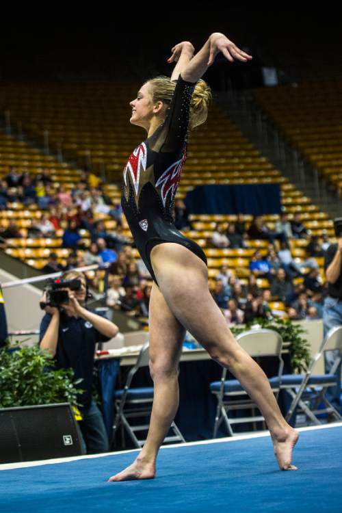 Utah gymnastics: Utes add some flair to floor routines - The Salt Lake ...