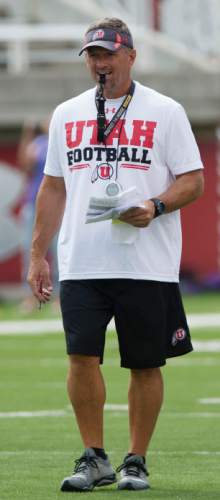 Steve Griffin  |  The Salt Lake Tribune


Utah head football coach Kyle Whittingham during football practice at Rice Eccles Stadium in Salt Lake City, Utah Monday, August 4, 2014.