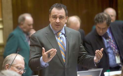Tribune file photo
Rep. Greg Hughes, R-Draper, is defending a law he sponsored aimed at disclosing donors whose political contributions are funnelled through nonprofit groups to disguise the source of funding. A conservative think tank says the law is onerous and unconstitutional.