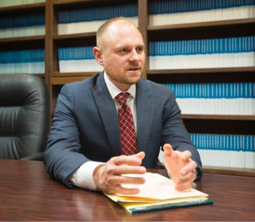 Steve Griffin  |  The Salt Lake Tribune

West Valley City city attorney Eric Bunderson describes the settlement the city has reached with the family of Danielle Willard, who was shot and killed by a narcotics detective in 2012. He was talking from his offices in West Valley City, Thursday, February 5, 2015.