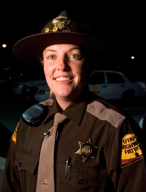 Rick Egan  |  Tribune file photo
Lisa Steed was named the Utah Highway Patrol trooper of the year in 2007 for her many many DUI arrests. She was the first woman to receive this award. In court March 27, 2012, Steed admitted she intentionally violated the agencyís policies twice during a 2010 traffic stop.
