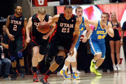 Chris Detrick  |  The Salt Lake Tribune
Utah Utes forward Jordan Loveridge (21) during the second half of the game at the Huntsman Center Thursday January 10, 2013.  UCLA won the game 57-53.