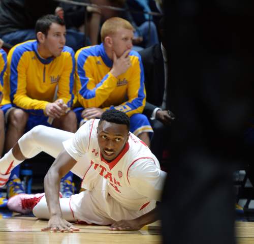 Steve Griffin  |  The Salt Lake Tribune


Utah Utes guard/forward Dakarai Tucker (14) slides across the floor after diving for a ball during second half action in the Utah versus UCLA men's basketball game at the Huntsman Center in Salt Lake City, Sunday, January 4, 2015.