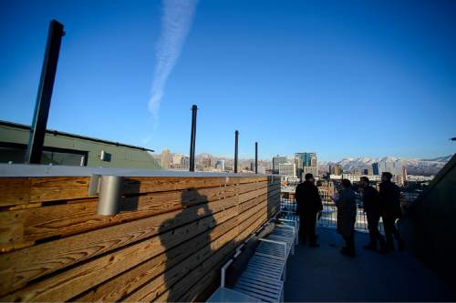 Trent Nelson  |  The Salt Lake Tribune
Broadway Park Lofts is a new, 82-unit downtown development on the north edge of Pioneer Park, in Salt Lake City. Thursday January 22, 2015.