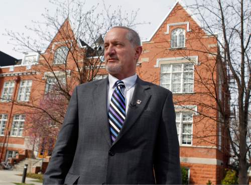 Al Hartmann  |  The Salt Lake Tribune
Westminster College President Brian Levin-Stankevich will step down from his leadership position at the school after the 2015 commencement.