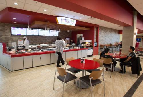 Rick Egan  |  The Salt Lake Tribune

Food is available in the new George S. Eccles Student Life Center at the University of Utah, Thursday, February 26, 2015